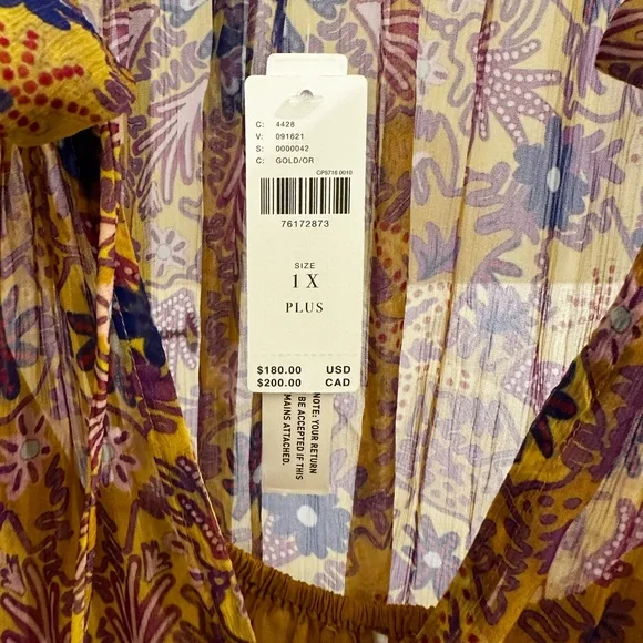 NWT Anthropologie Maxi Dress w/ Adjustable Slip - Picture 5 of 6